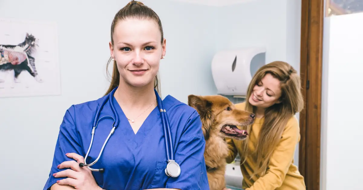 Female Veterinary Assistant Posing - A day in the life of a vet assistant