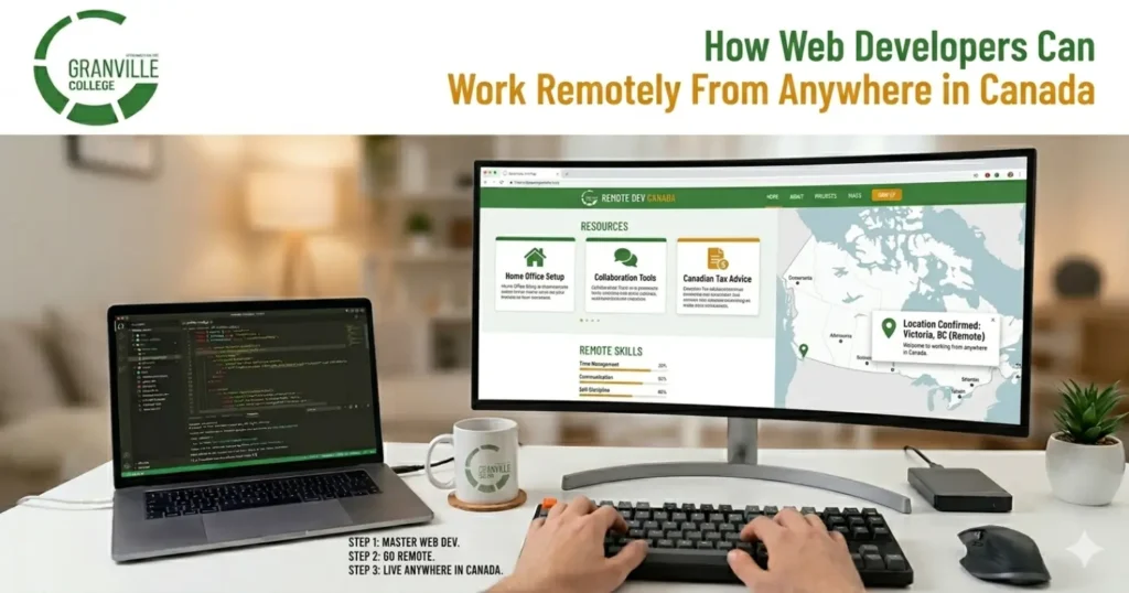 How to Win Remote Web Developer Jobs in Canada - Featured